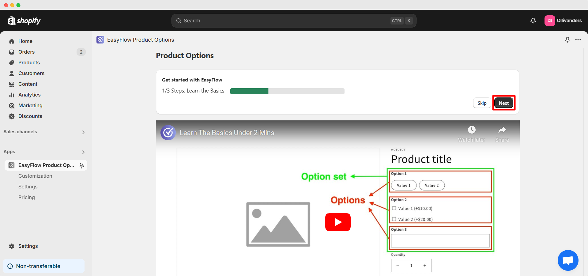 Step 3: Finish App Setup with the Onboarding Process 