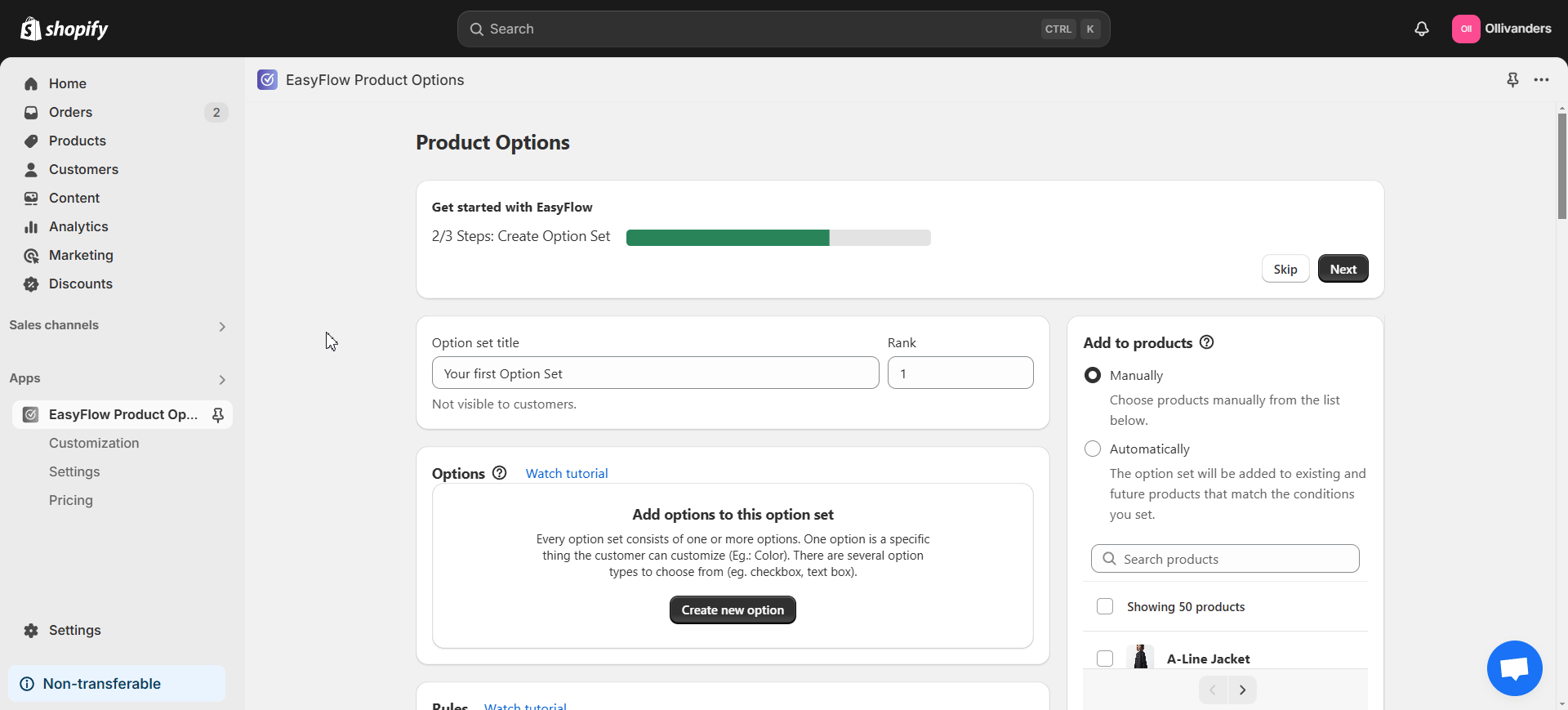 Step 3: Finish App Setup with the Onboarding Process 2