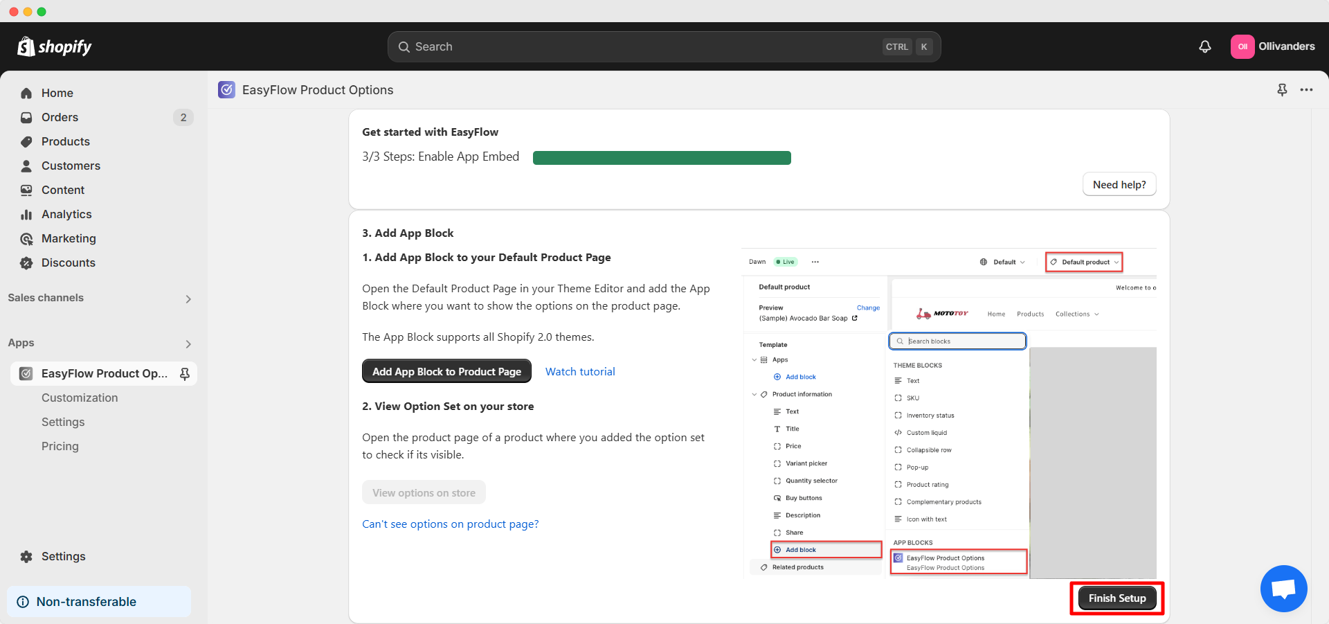 Step 3: Finish App Setup with the Onboarding Process 4