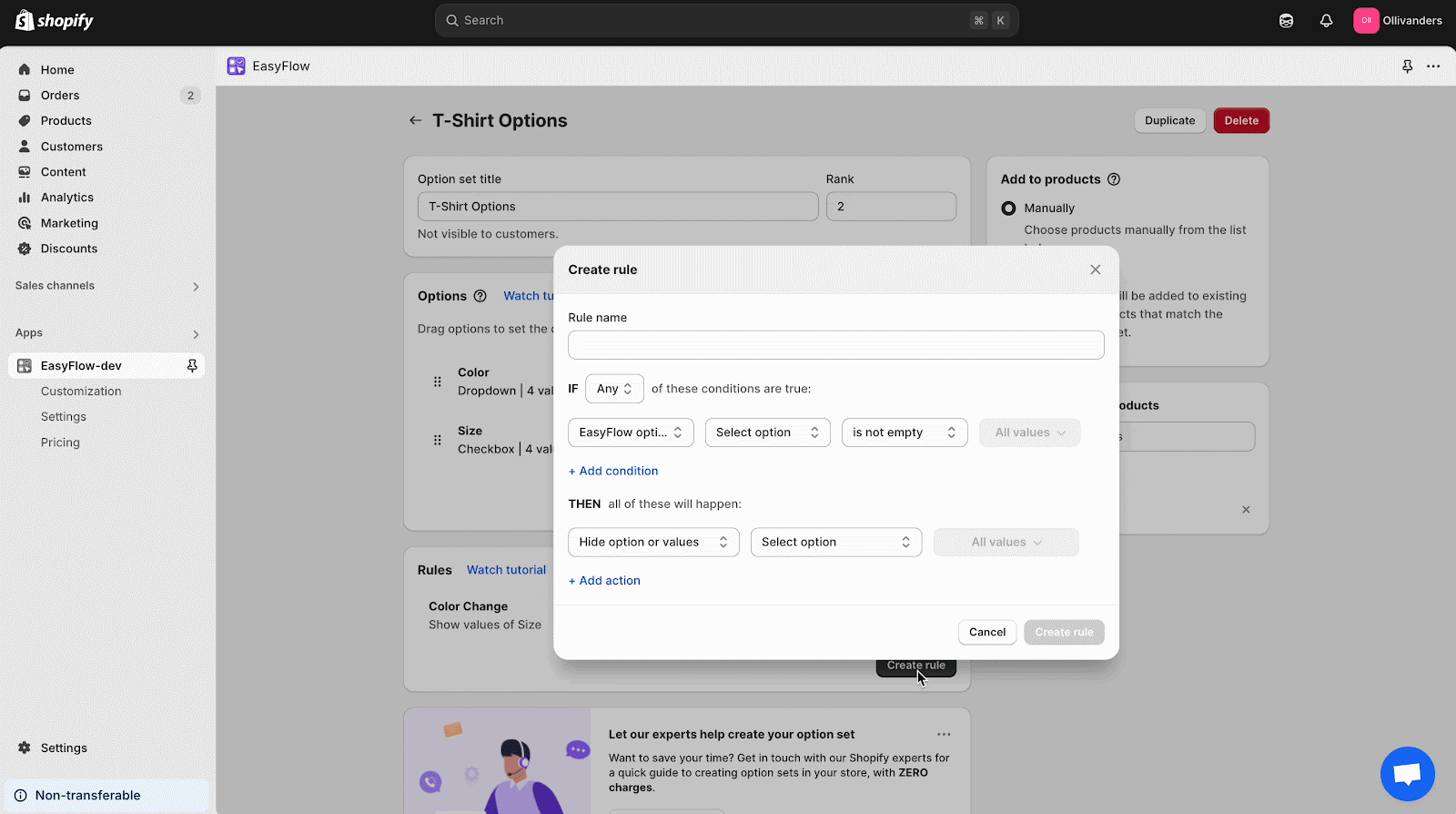 show-or-hide-options-based-on-selection