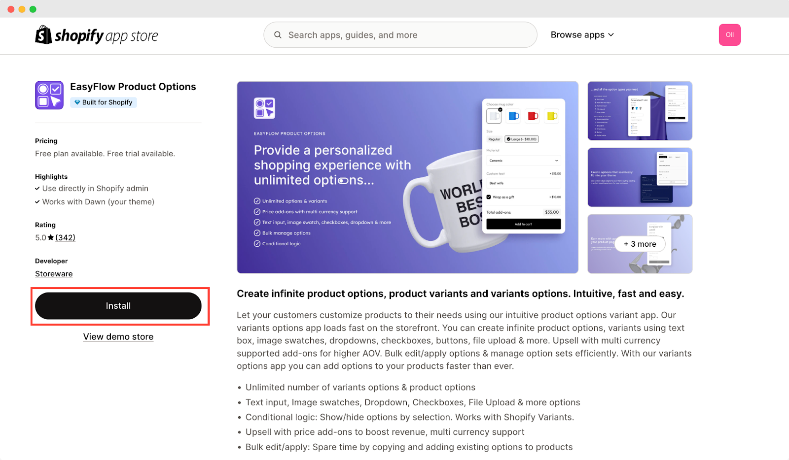 install EasyFlow app