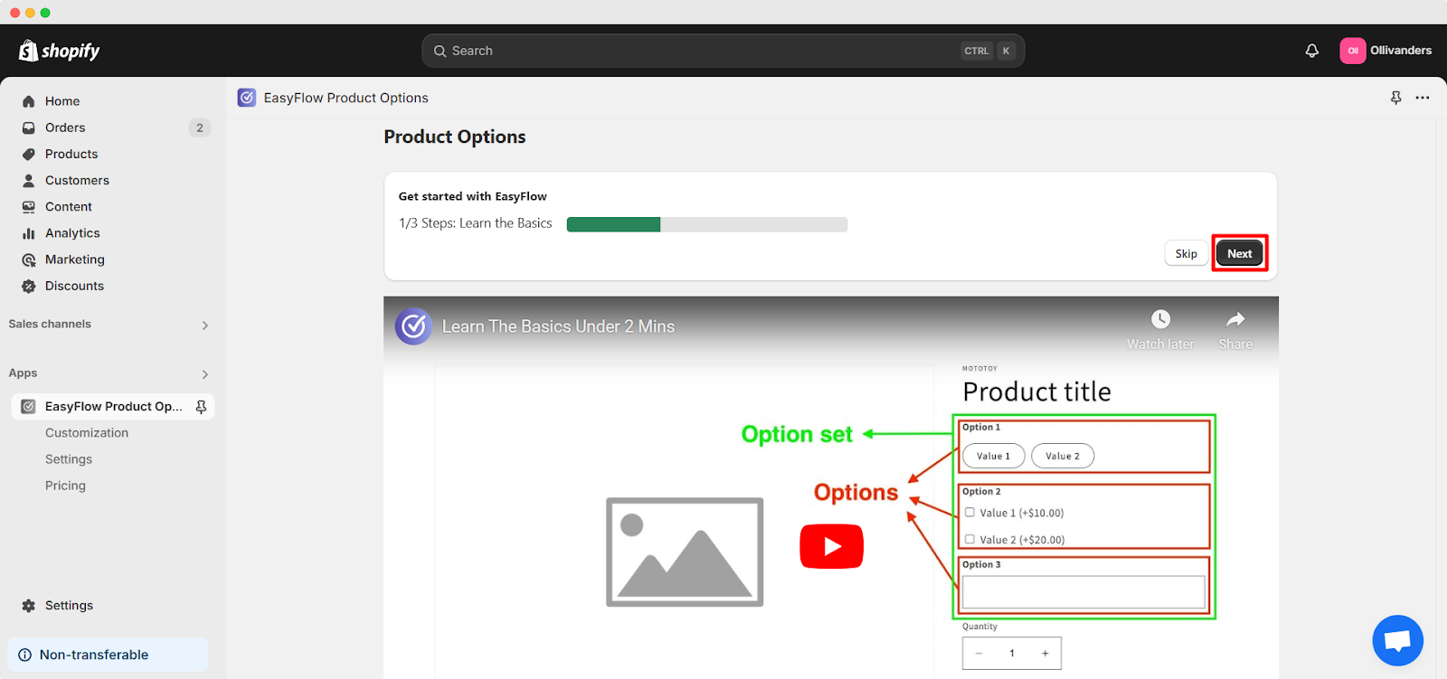 install EasyFlow app