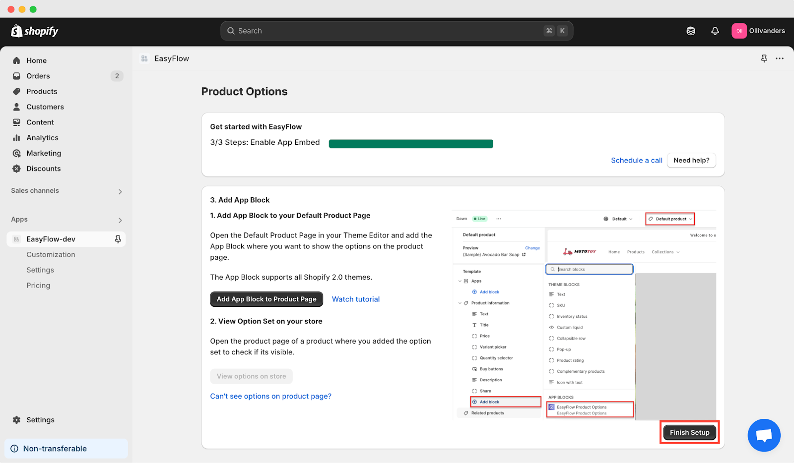 install EasyFlow app