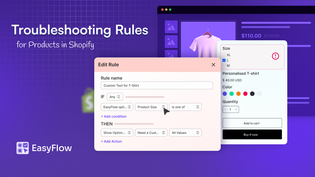 Rules in Shopify Product Options