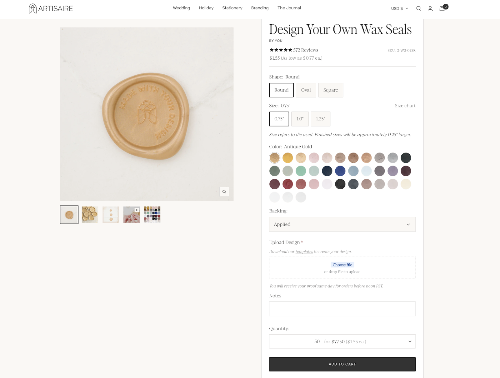 Shopify stores using custom product options