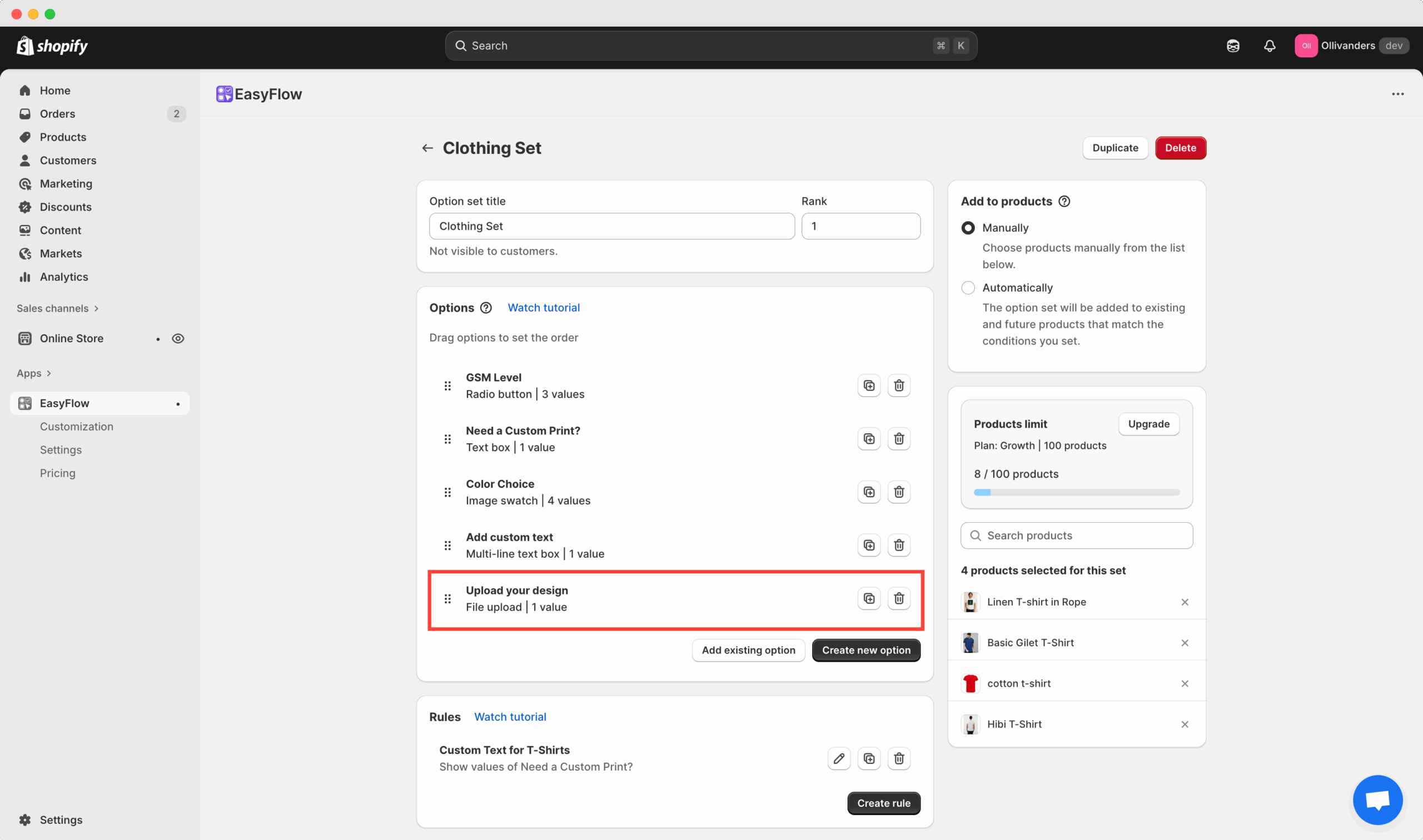 File Upload Option in EasyFlow