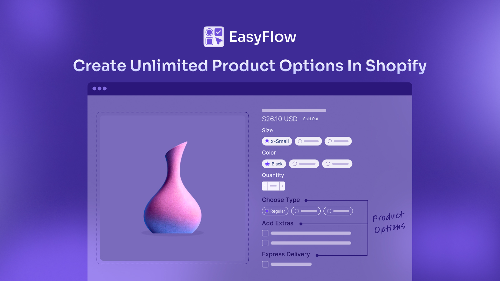 create inlimited product options