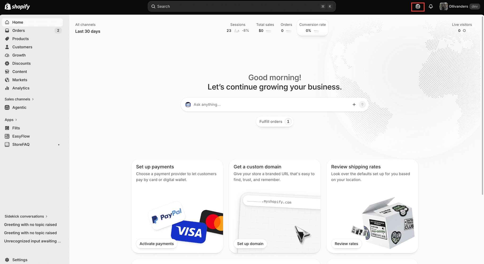 EasyFlow for Shopify Sidekick