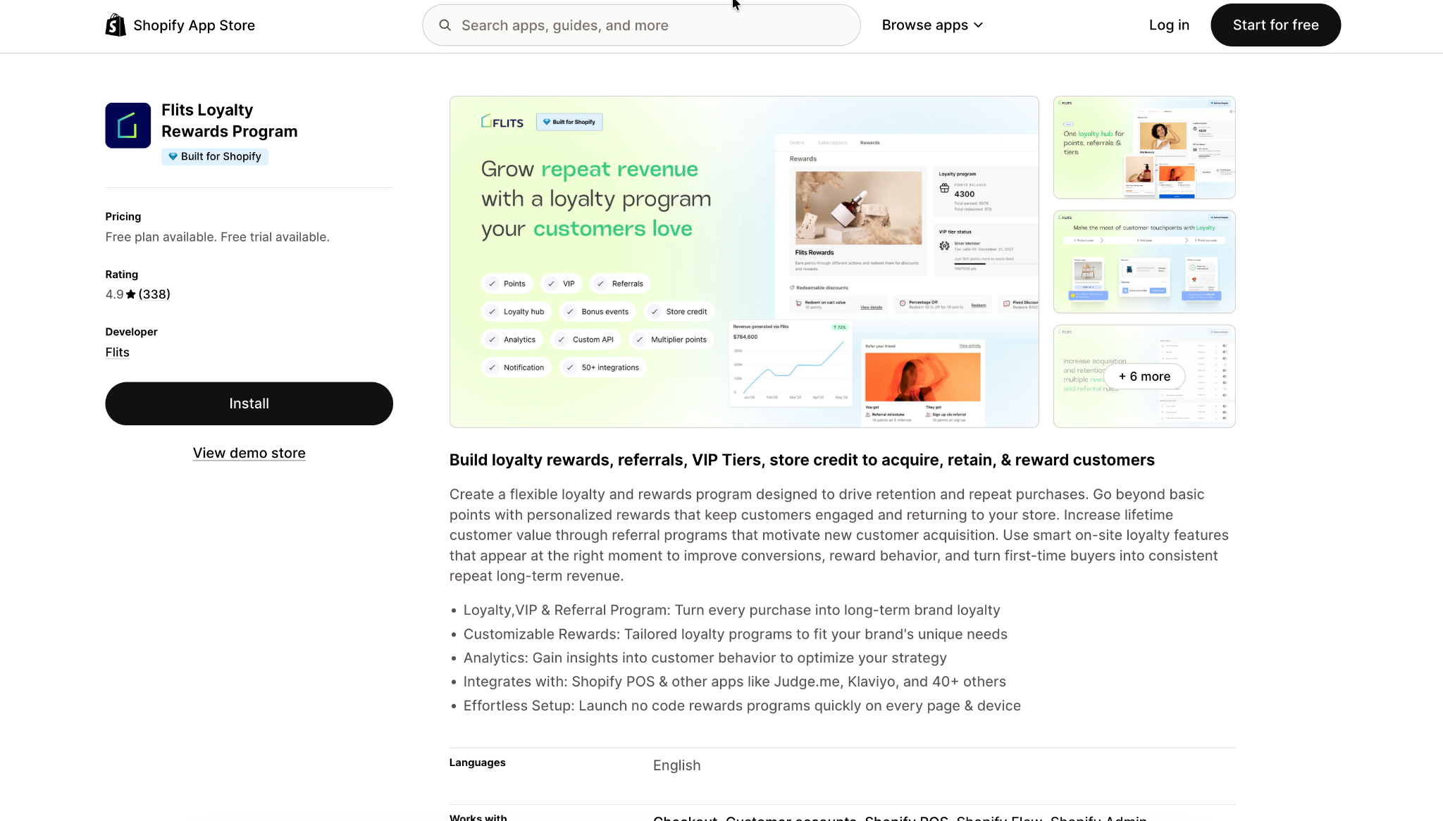 Flits - Loyalty Rewards Program App for Shopify